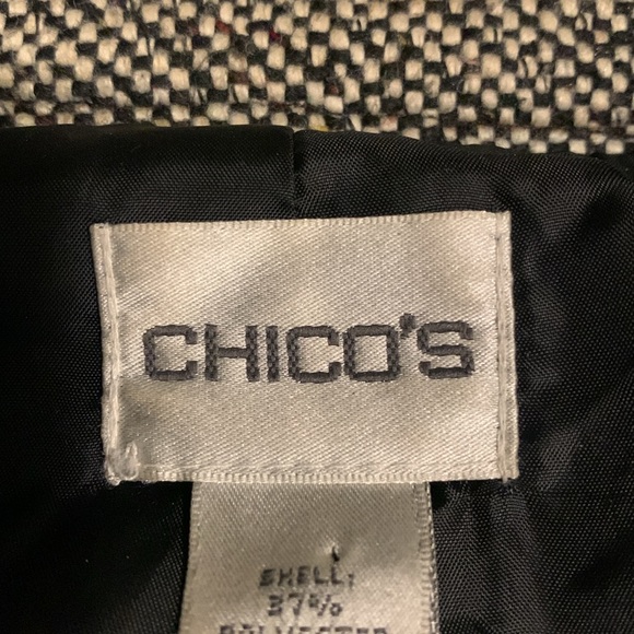 Chicos Tweed Button Down Jacket - Picture 4 of 10